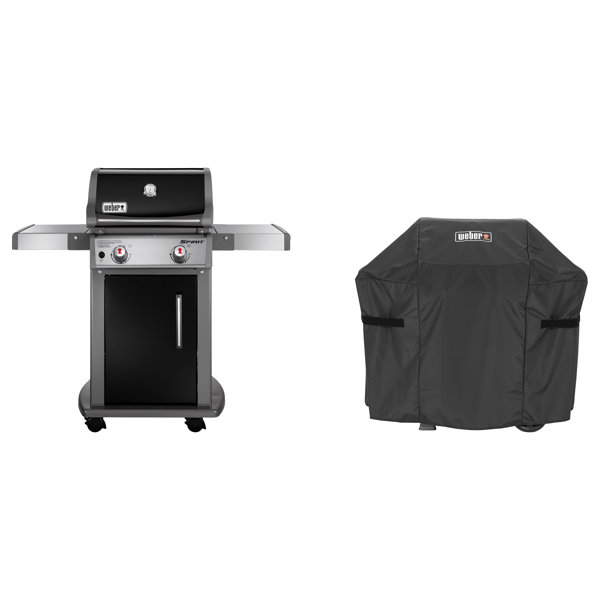 Weber Spirit® 2 Burner Free Standing Liquid Propane 26500 BTU Gas Grill 2 Piece Set & Reviews